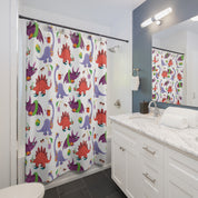 Beach Dino's Shower Curtain -