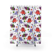 Beach Dino's Shower Curtain -