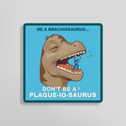 Plaque-io-Saurus Sticker