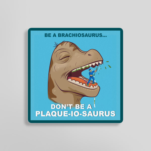 Plaque-io-Saurus Sticker