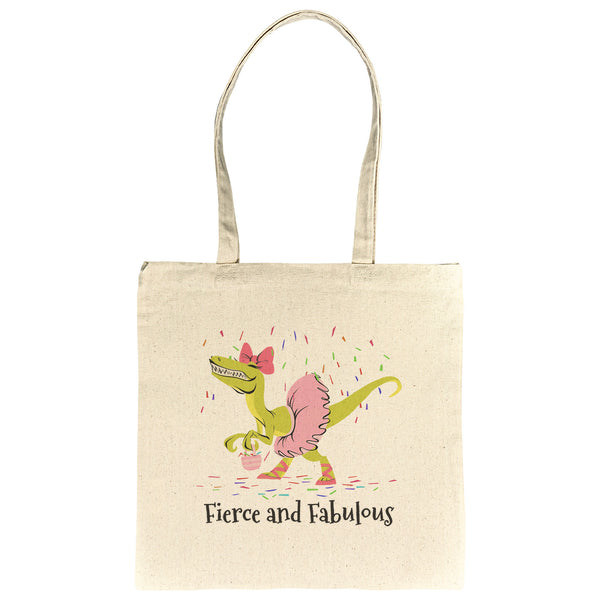 Fierce and Fabulous Raptor - Recycled Tote Bag