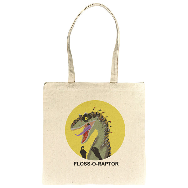 Floss-o-Raptor - Recycled Tote Bag