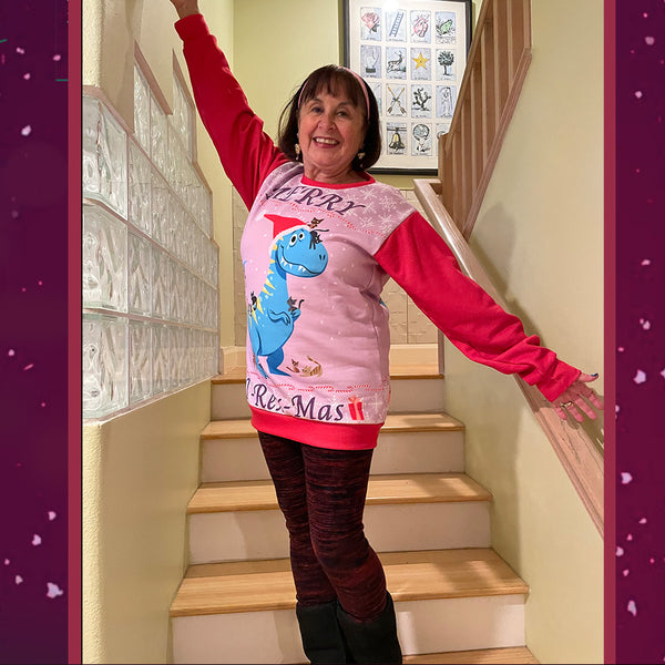 'Merry T-Rex-Mas'Ugly Christmas Sweater Unisex