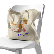Stylin'Princess Raptor - Recycled Tote Bag