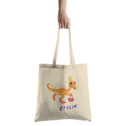 Stylin'Princess Raptor - Recycled Tote Bag