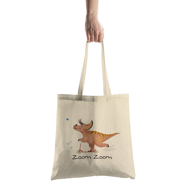 Scooter Triceratops - Recycled Tote Bag