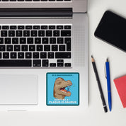 Plaque-io-Saurus Sticker