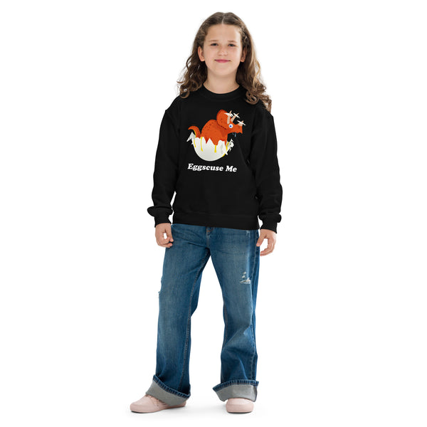 Egg-Scuse Me! Kids Cotton Sweatshirt