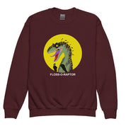 Floss-O-Raptor Kids Cotton Sweatshirt