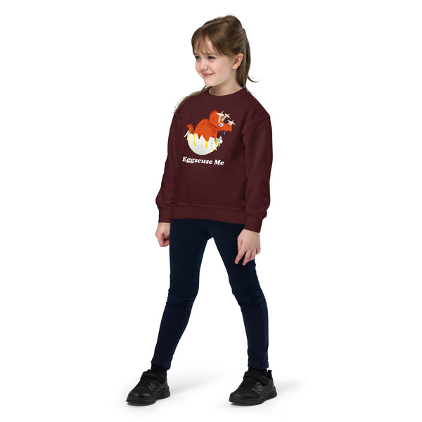 Egg-Scuse Me! Kids Cotton Sweatshirt
