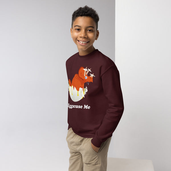 Egg-Scuse Me! Kids Cotton Sweatshirt