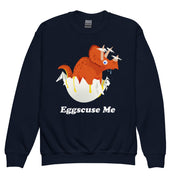 Egg-Scuse Me! Kids Cotton Sweatshirt