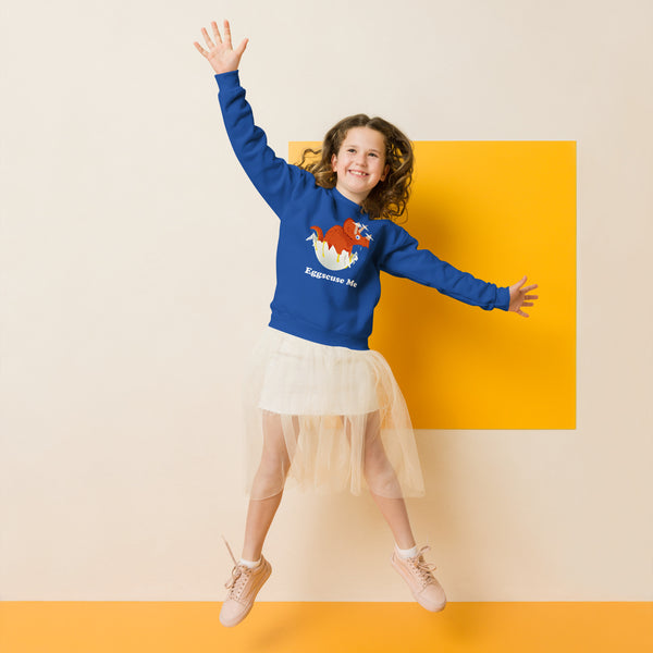 Egg-Scuse Me! Kids Cotton Sweatshirt
