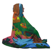 Dinosaurs in the Forest Hooded Blanket