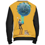 Grandma Dolphin VR 3000 Holiday Sweater- Black