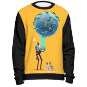 Grandma Dolphin VR 3000 Holiday Sweater- Black
