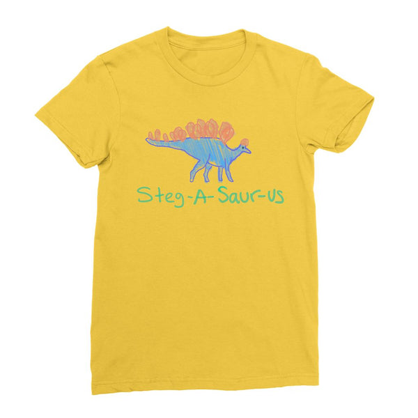 Doodle Steg-A-Saur-Us Womens T-Shirt