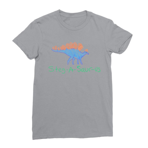 Doodle Steg-A-Saur-Us Womens T-Shirt