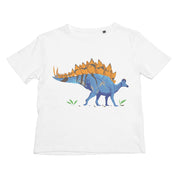 Dinostorus Stegosaurus Kids Tee White