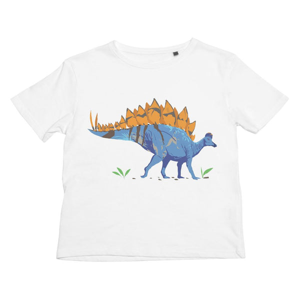 Dinostorus Stegosaurus Kids Tee White