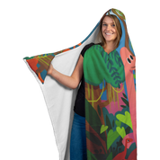 Dinosaurs in the Forest Hooded Blanket