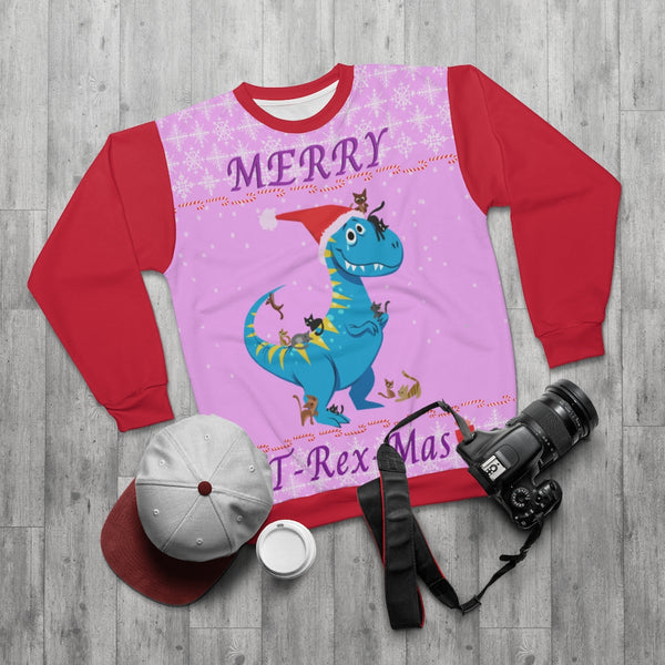 'Merry T-Rex-Mas'Ugly Christmas Sweater Unisex