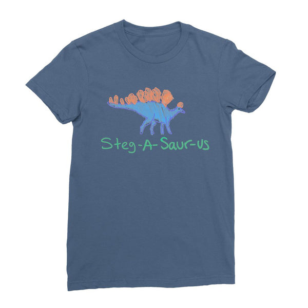 Doodle Steg-A-Saur-Us Womens T-Shirt