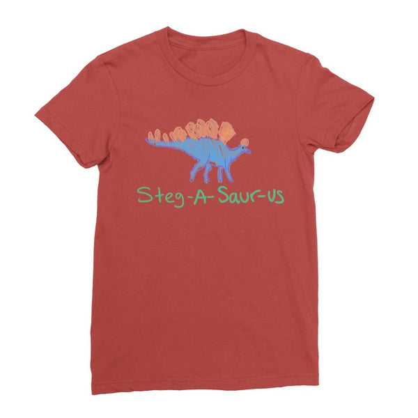 Doodle Steg-A-Saur-Us Womens T-Shirt