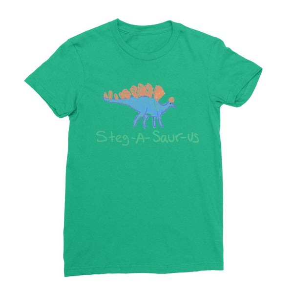 Doodle Steg-A-Saur-Us Womens T-Shirt