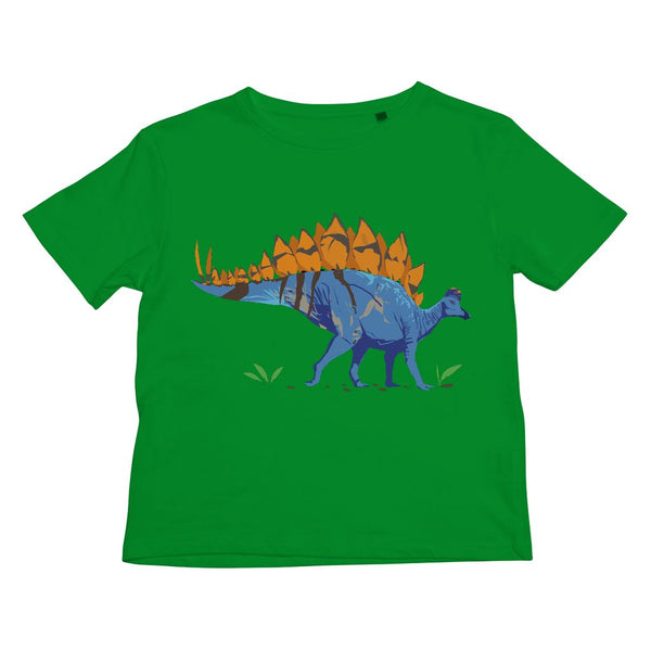 Dinostorus Stegosaurus Kids Tee Kelly Green