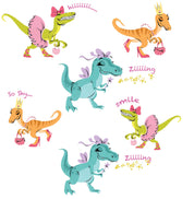 Chic Dino Friends Girls Leggings