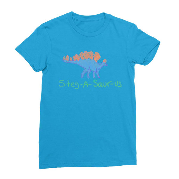 Doodle Steg-A-Saur-Us Womens T-Shirt