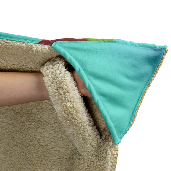 T-Rex Teeth Clean Hooded Blanket