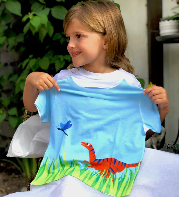 Little Dragonfly Catcher Kid's T-Shirt