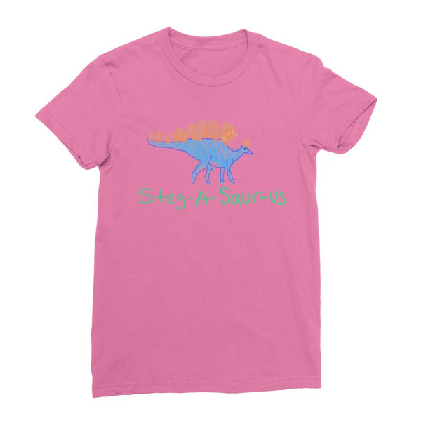 Doodle Steg-A-Saur-Us Womens T-Shirt