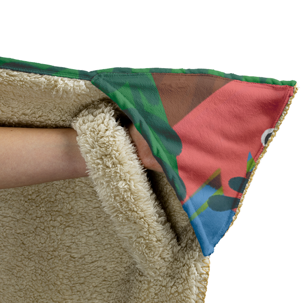 Dinosaurs in the Forest Hooded Blanket