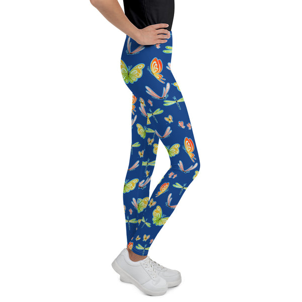 Butterflies and Dragonflies Youth Girl Leggings