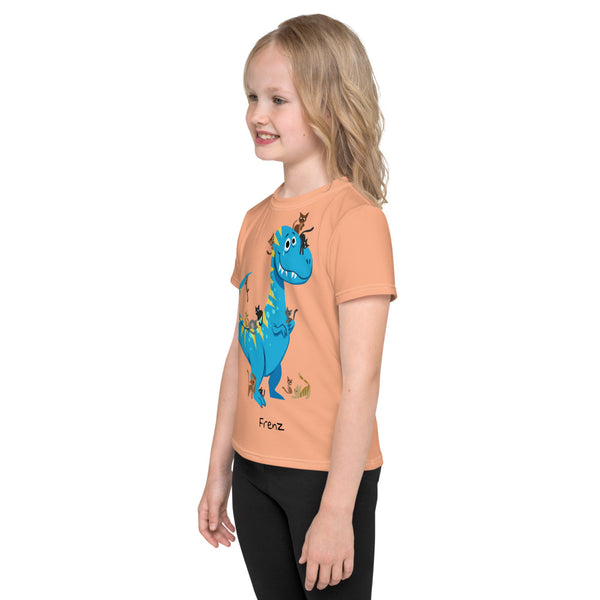 T-Rex and Kittens Frendz Kid's Cotton T-Shirt