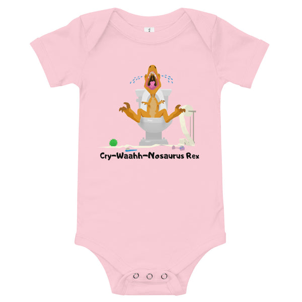 Organic Cotton The Rare Cry-Waah-No-Saurus Baby Onesie
