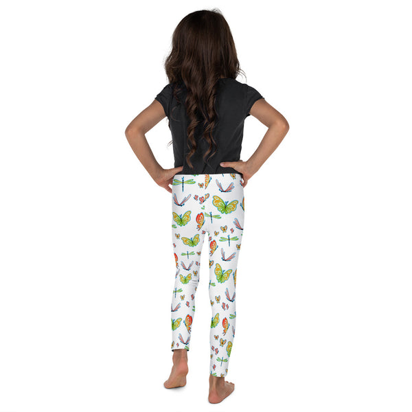 Butterflies and Dragonflies Girls Leggings