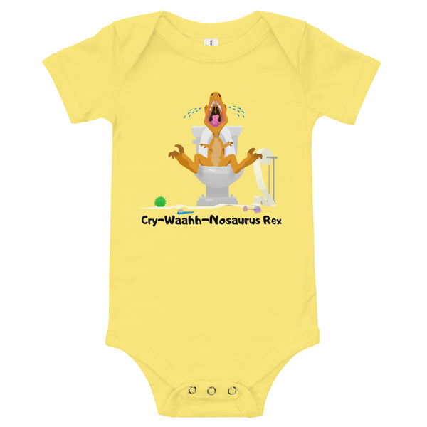 Organic Cotton The Rare Cry-Waah-No-Saurus Baby Onesie