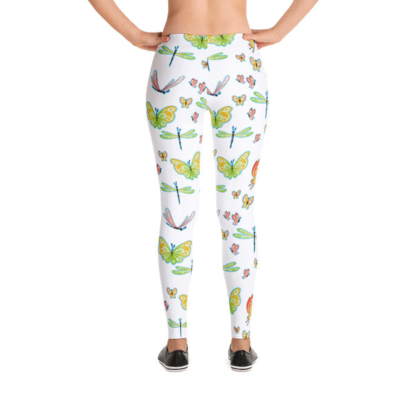 Butterflies and Dragonflies- Women's Leggings