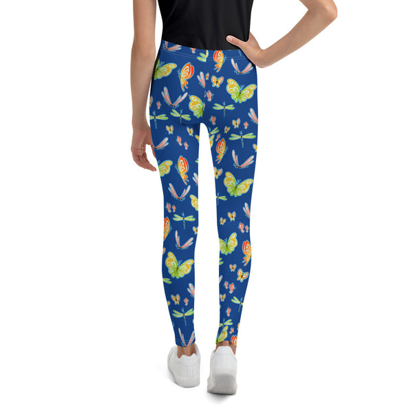 Butterflies and Dragonflies Youth Girl Leggings
