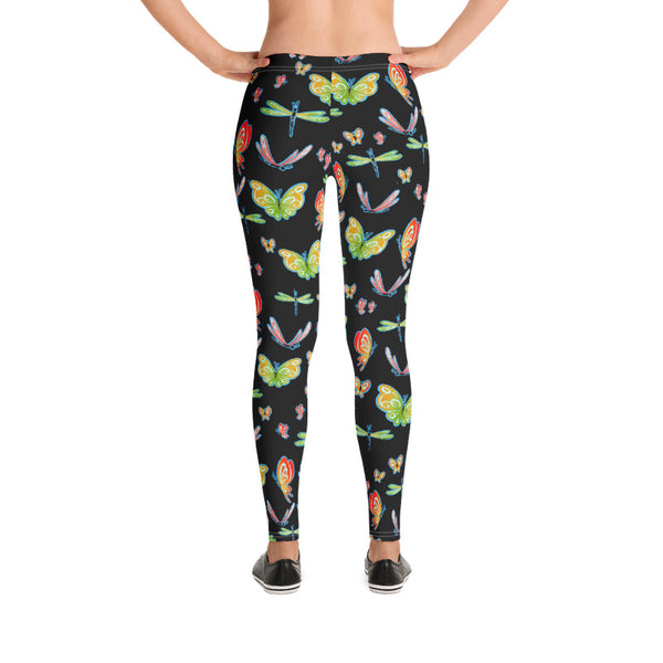 Butterflies and Dragonfies - Women's Leggings