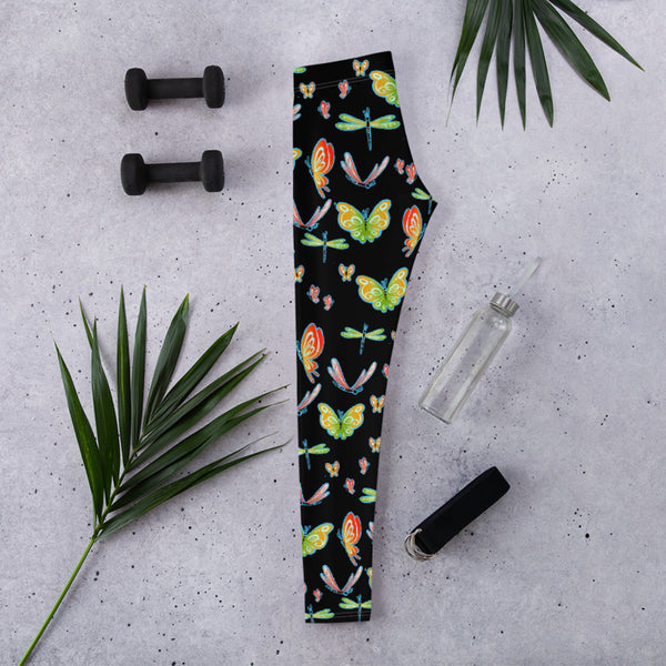 Butterflies and Dragonfies - Women's Leggings