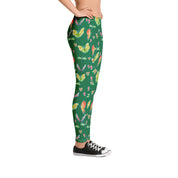 Butterfly Flutter - Women's Leggings - Dark Green