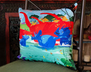 River Hang Out Throw Pillow