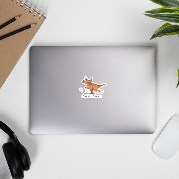 Scooter Triceratops Sticker