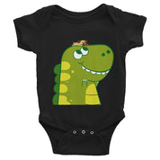Organic Cotton Pug and T-Rex Baby Onesie