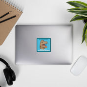Plaque-io-Saurus Sticker
